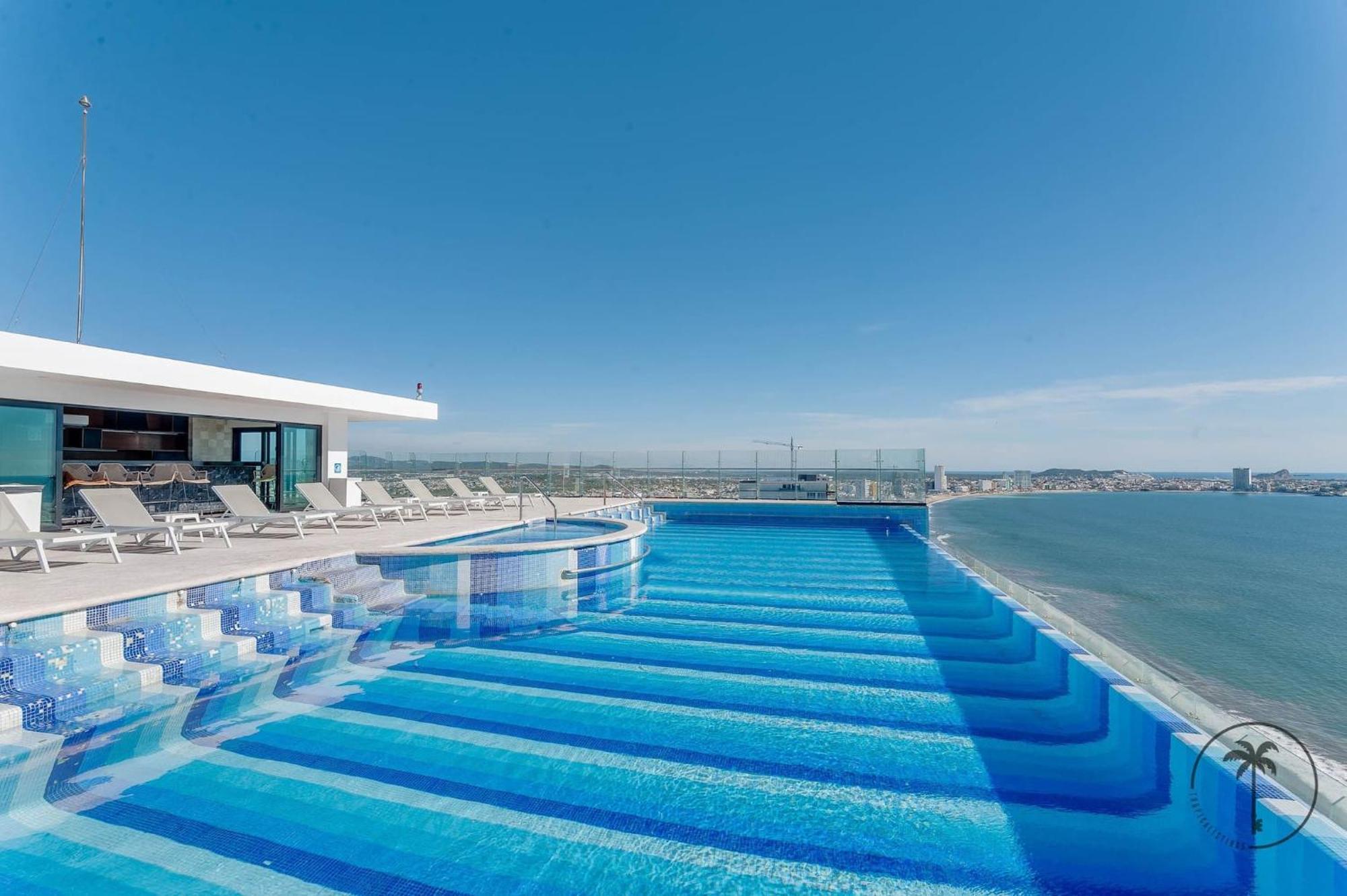 Terraza Con Vista Al Mar Y A Atardeceres Apartment Mazatlan Exterior photo